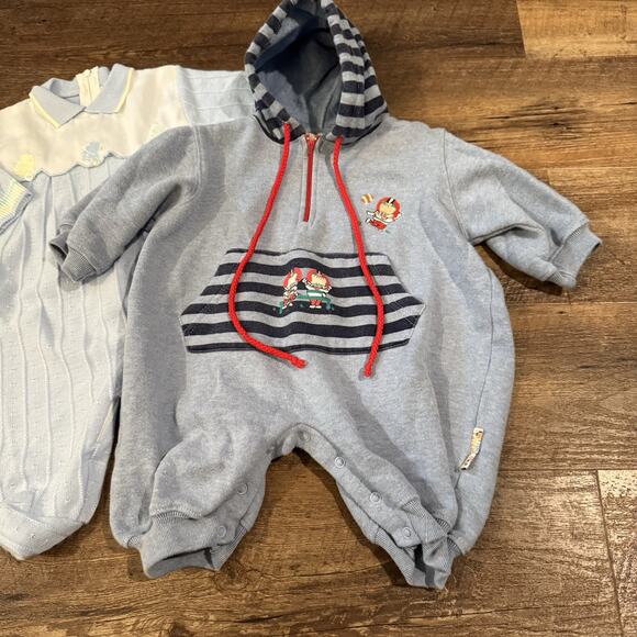 Vintage Baby Boy Clothes 3-6 Mo 3-Piece Lot 1990s Lands End Glynne Percy READ - Picture 5 of 16